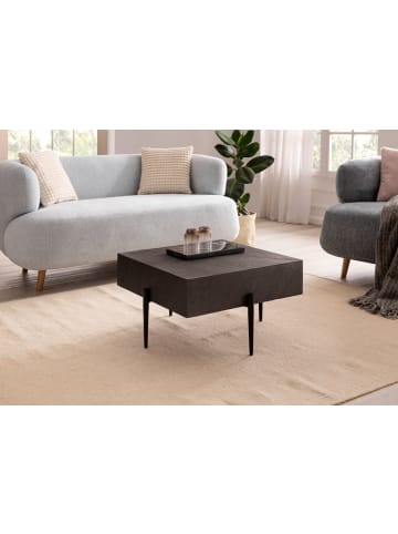 FineBuy Couchtisch in Anthrazit / Mango / 64x64x35