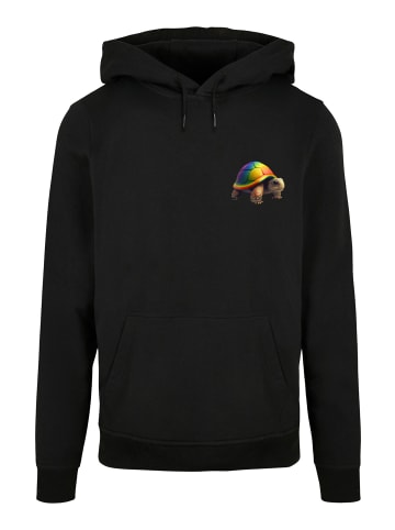 F4NT4STIC Basic Hoodie Rainbow Turtle HOODIE UNISEX in schwarz