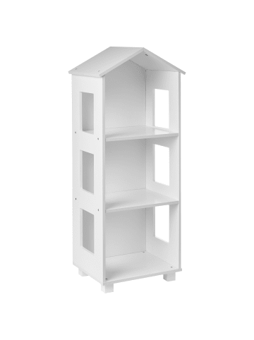 Beliani Bücherregal GLENORIE in Weiß - (W) 39 x (H) 100 x (L) 30 cm