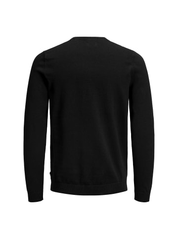 Jack and Jones JJEBASIC Knit Crew Neck in Schwarz
