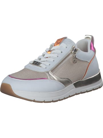 Tamaris Sneakers Low in WHITE/LT.GOLD