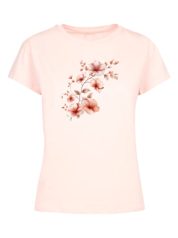 F4NT4STIC Box Tee Rosa Blumenzweig 3D in pink