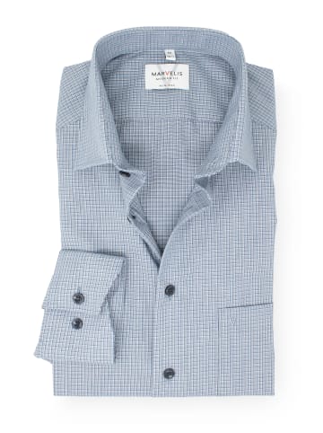 MARVELIS Modern Fit Businesshemd in Marine 18
