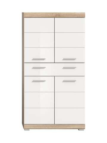 ebuy24 Hochschrank Lambada Weiß 74 x 31 cm