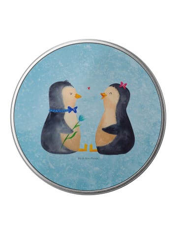 Mr. & Mrs. Panda Kaffeedose Pinguin Pärchen ohne Spruch in Eisblau