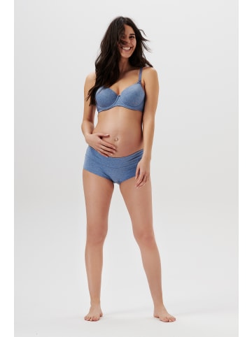 Noppies Short Cotton Melange in Light Blue Melange