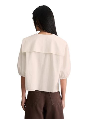 Marc O'Polo DENIM Kurzarm-Crinkle-Matrosenbluse regular in Silky White