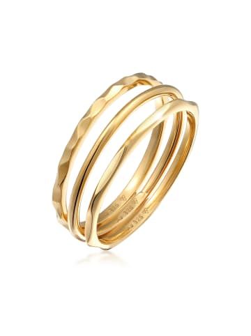 Elli Ring 925 Sterling Silber Ring Set in Gold