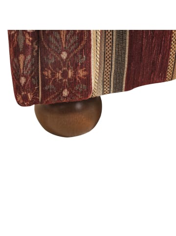 others SOFA 2-Sitzer Kama Bezug Chenille Buche nussbaum dunkel / rot