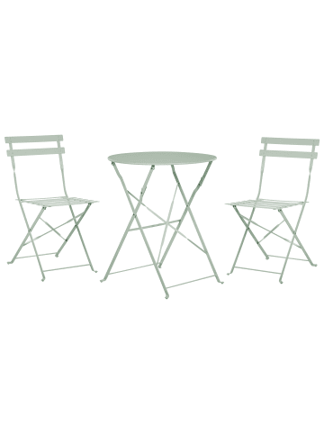 Beliani 3-tlg Bistro Set FIORI in Grau