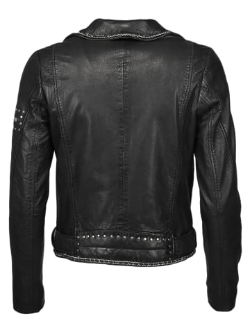 Maze Lederjacke Manaia in schwarz