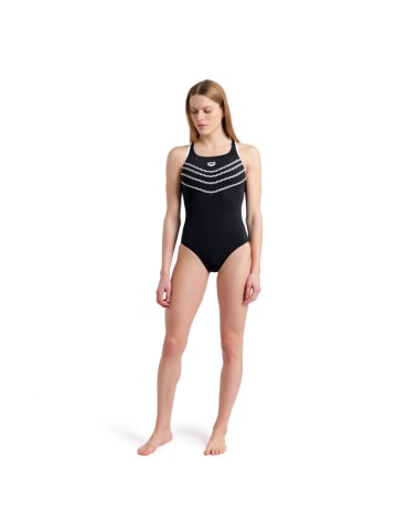 Arena Losange V Print Schwimmanzug in Schwarz-Weiss