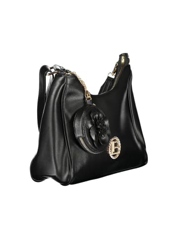 Laura Biagiotti Schwarz PVC Damen Handtasche