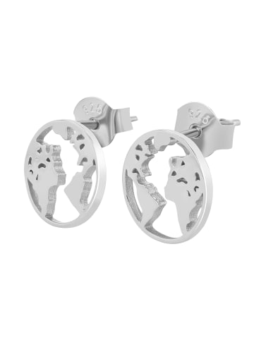 Adeliás Damen Ohrringe – Ohrstecker Unendlichkeitszeichen aus 925 Silber in silber