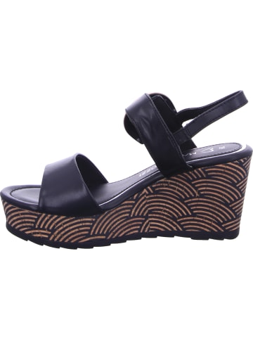 Marco Tozzi Keilsandalette in schwarz