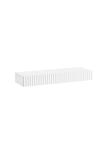 SoBuy Wandregal in Reinweiß - (W) 20 x (H) 8 x (L) 60 cm
