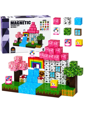 Wisam Set aus magnetischen Bausteinen, Würfeln, Pixelwürfeln, Magic Land