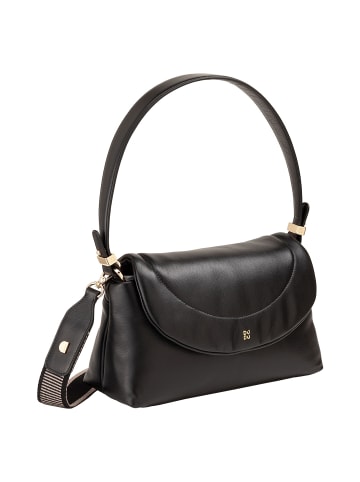 DuDu Melville Schultertasche Leder 29 cm black