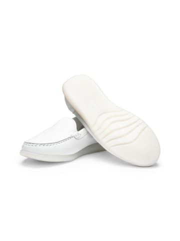 VITAFORM Hirschleder Slipper in weiß