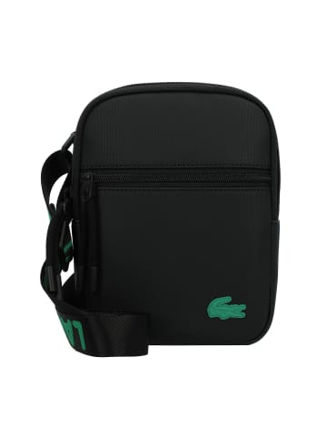 Lacoste Mini Bag Umhängetasche 16 cm in jacquard webbing noir