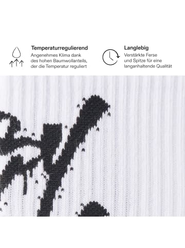 von Jungfeld Tennissocken Happy Tennis Socken in Weiß
