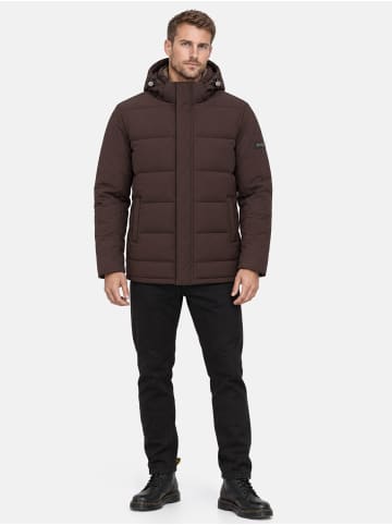 Winterjacke "A822" - mit Kapuze - in Braun