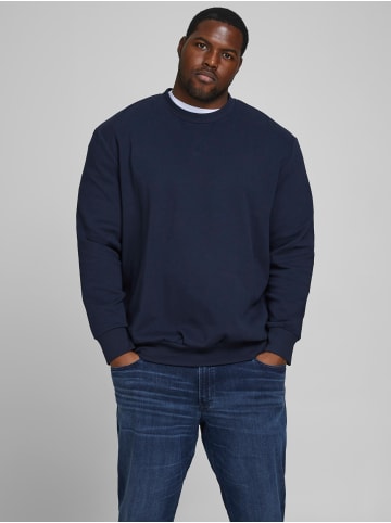 Jack & Jones Basic Sweater Plus Size Sweatshirt Pullover Übergröße JJEBASIC in Navy