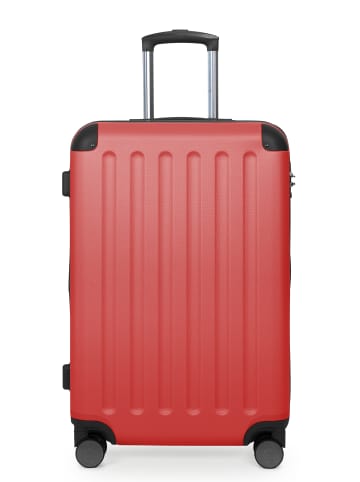 Hauptstadtkoffer Spree - Mittelgroßer Hartschalenkoffer Trolley TSA, 65cm, 4 Rollen, 74 L in Rot
