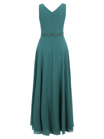 Vera Mont Abendkleid mit Plissee in Dark Emerald