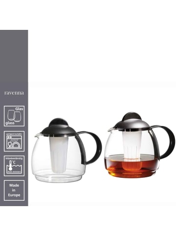 Ritzenhoff & Breker Teekanne mit Sieb Ravenna 1,8 l in transparent