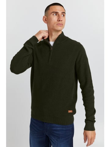 BLEND Troyer BHCodford half-zipp pullover 20714337  Schicker Pullover mit Reißverschlusskragen in oliv