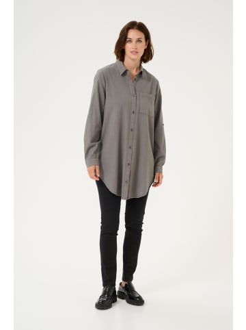 Kaffe Langarm - Hemd KAnaya Loose fit in Smoked Pearl