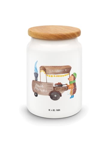 Mr. & Mrs. Panda behälter Igel Maronen ohne Spruch in Weiß