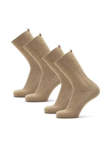 DANISH ENDURANCE Socken Alpaca Crew in beige