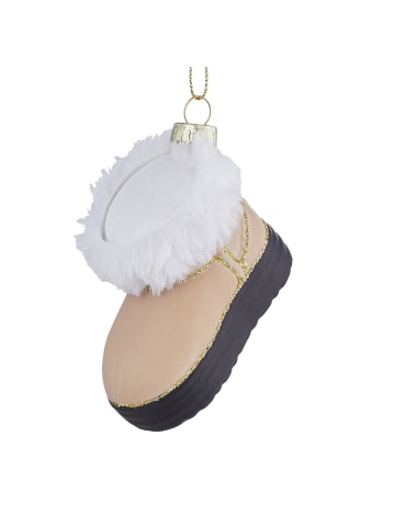Butlers Anhänger HANG ON Stiefel mit Fell in Braun
