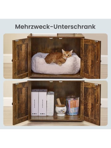 Feandrea Kratzbaum Hains in Vintagebraun - (B)50 x (H)134 x (T)57.5 cm