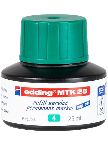 edding Nachfülltinte edding MTK 25 refill service für edding Permanentmarker 25ml grün