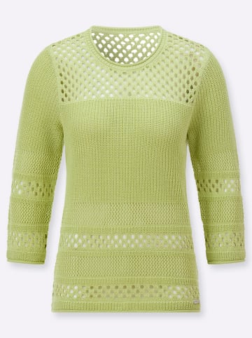 WITT WEIDEN Ajour-Pullover in pistazie