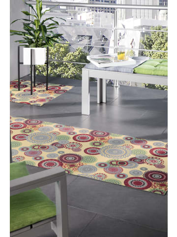 Peyer-Syntex 1 Mira Jacqu.Teppich Blume Allover 80/200 cm in mehrfarbig
