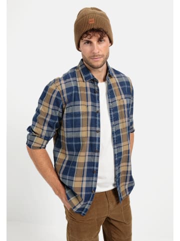 Camel Active Karohemd in Blau-Braun