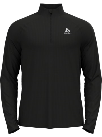 Odlo T-Shirt "Midlayer Essential 1/2 Zip" in Schwarz