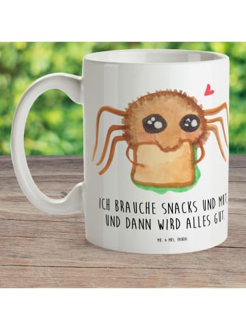 Mr. & Mrs. Panda Kindertasse Spinne Agathe Sandwich mit Spruch in Weiß