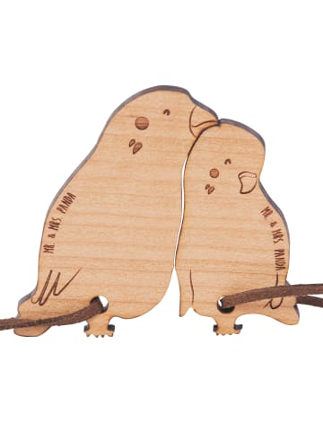 Mr. & Mrs. Panda schlüsselanhänger paar Wellensittich ZweiMenschkei... in Braun