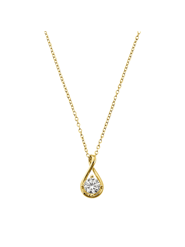 Amor Kette mit Anhänger Silber 925, 14ct gelbvergoldet in Gold