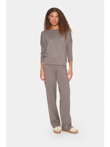 SAINT TROPEZ Strickpullover A2561, Casual fit in Iron Melange