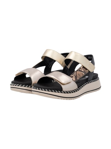 remonte Ledersandalen Compensated Boa Grau