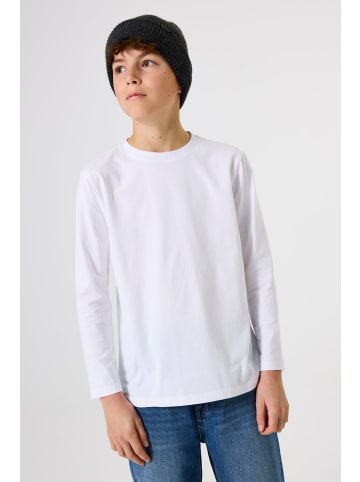 Garcia Basic Langarmshirt in white