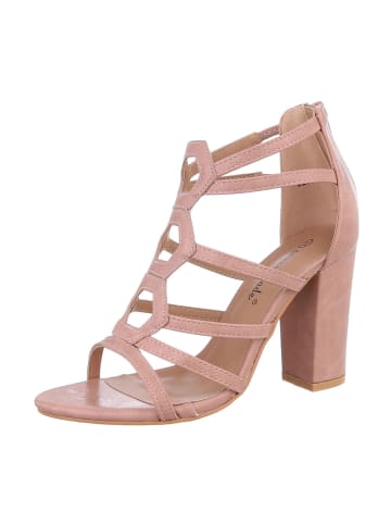 Ital-Design High-Heel Sandalette in Rosa