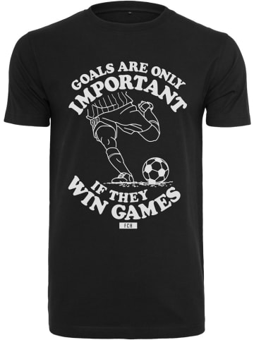 Merchcode T-Shirt "Footballs Coming Home" in Schwarz