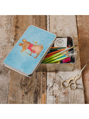 Mr. & Mrs. Panda Dose Maus Weihnachten ohne Spruch in Eisblau